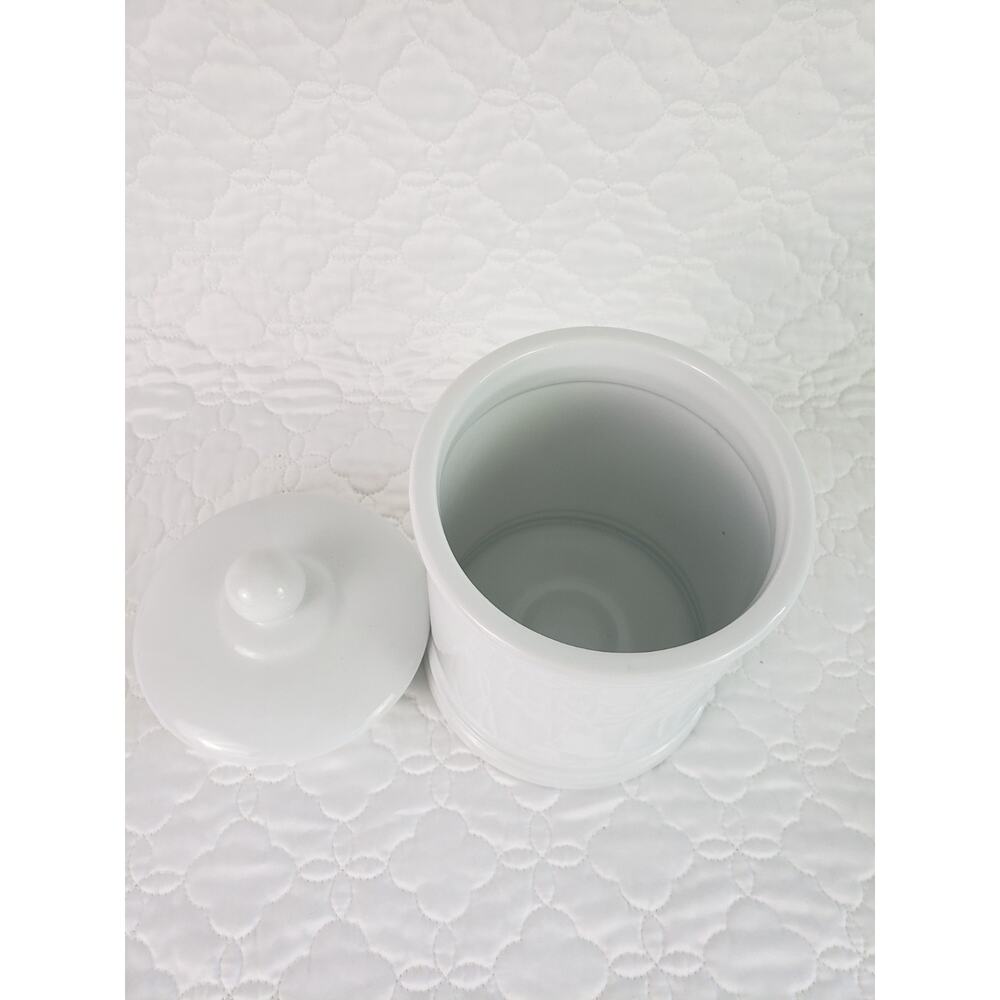 Fitz & Floyd No 2 Canister Everyday White Dry Goods Canister Porcelain & Lid - Picture 3 of 9